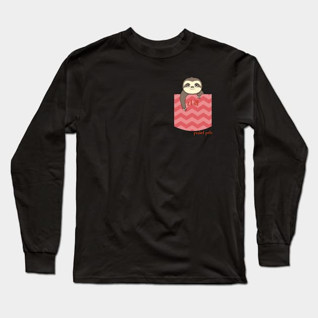 Chill Pocket Pets Long Sleeve T-Shirt by Unique Treats Designs